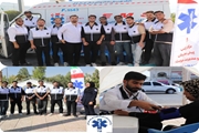 اورژانس ۱۱۵ با همکاری دانشجویان فوریت‌های پزشکی دانشکده علوم پزشکی گراش اقدام به برپایی چادر آموزشی و ترافیکی نمودند