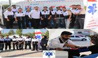 اورژانس ۱۱۵ با همکاری دانشجویان فوریت‌های پزشکی دانشکده علوم پزشکی گراش اقدام به برپایی چادر آموزشی و ترافیکی نمودند